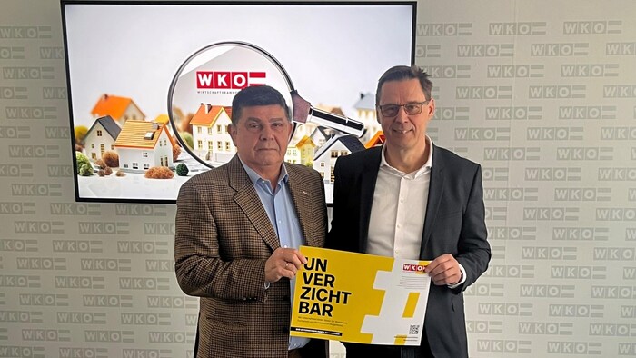 Fachgruppenobmann Ludwig Bresich und Exploral-Geschäftsführer Alexander Bosak (rechts) ...