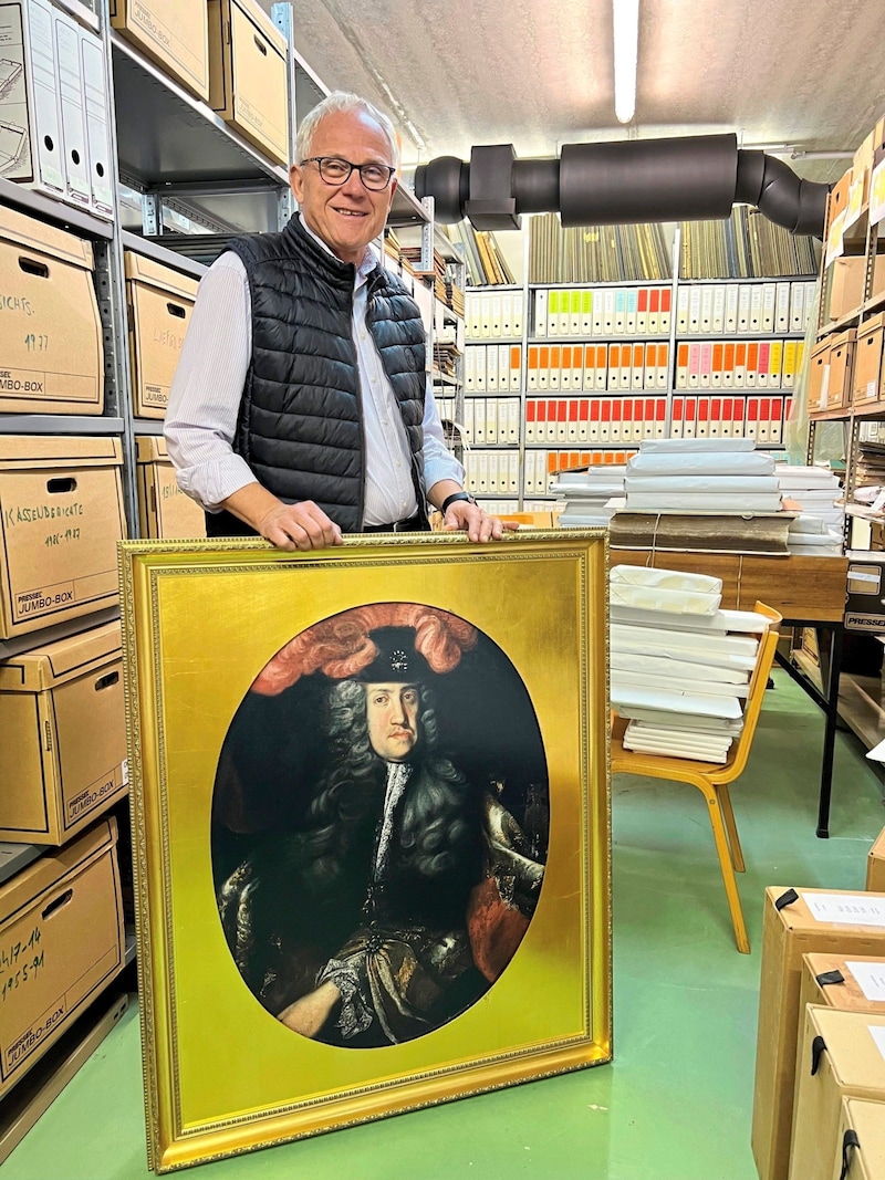 Bachkönig has been eagerly helping to comb through the archives and digitize the historical documents for many months. He and historian Krenn will give an insight into the extensive work tomorrow. (Bild: Grammer Karl)