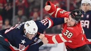 Die Rivalität zwischen den USA und Kanada ist im Eishockey riesig. (Bild: AFP/MINAS PANAGIOTAKIS)