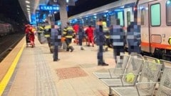 Heikler Rettungseinsatz in Leoben  (Bild: ÖBB Security)