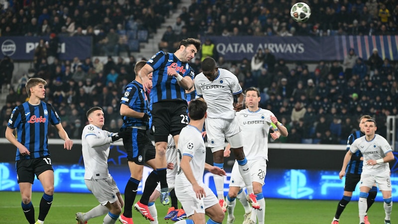 Atalanta empfing Brügge. (Bild: AFP/APA/Alberto PIZZOLI)