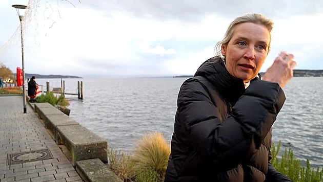 In der ZDF-Doku „Alice Weidel – ein Porträt“ zeigte sich die AfD-Chefin überraschend dünnhäutig. (Bild: Screenshot/zdf.de)