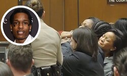 A$AP Rocky stürmte durch den Gerichtssaal, um Rihanna zu umarmen.