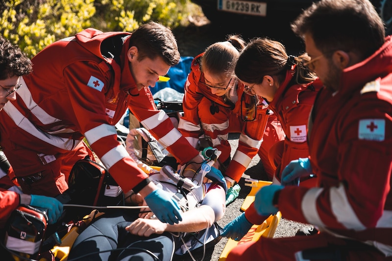 In future, the Red Cross would like to carry out more scenario training. (Bild: RK Steiermark/Trummer)