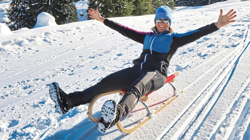 There is also plenty of tobogganing fun to be had here. (Bild: Weges )