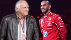 Lewis Hamilton (li.) trat bei der F1-Präsentation in London erstmals als Ferrari-Pilot vor die Fans. Nur Didi Mateschitz hätte laut Veranstalter-Legende Herbert Fechte ein solches Event organisieren können.  (Bild: GEPA)