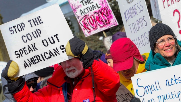 In den USA wird gegen die Einwanderungspolitik von Präsident Donald Trump protestiert. (Bild: Kristopher Radder)