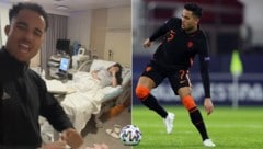 Besonders intime Einblicke bei Justin Kluivert und seiner Ehefrau (Bild: APA/AFP/FERENC ISZA, Instagram/justinkluivert)