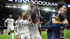 Real Madrid und Paris Saint-Germain stehen im Achtelfinale der Champions League. (Bild: AFP/AFP or licensors)