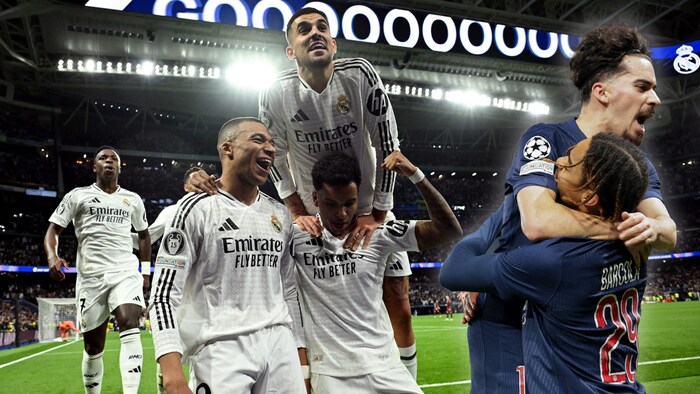 Real Madrid und Paris Saint-Germain stehen im Achtelfinale der Champions League.