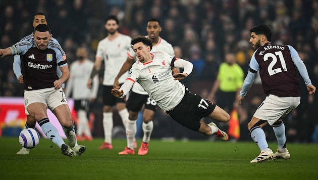 There was no winner in the clash between Liverpool and Aston Villa ... (Bild: AFP)