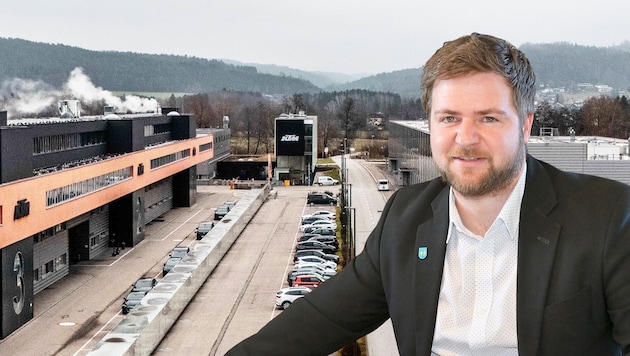 Mayor Daniel Lang got a direct impression of the mood among the people of Mattighofen in recent weeks: "It ranged from anger to hatred, dismay to uncertainty." (Bild: Krone KREATIV/Daniel Scharinger, Manfred Fesl)