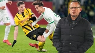 Gegen Sporting Lissabon zeigte Marcel Sabitzer (links) eine starke Leistung und äußerte sich anschließend auch zu Aussagen von Teamchef Ralf Rangnick (rechts).  (Bild: Krone KREATIV/AP/Martin Meissner, GEPA)