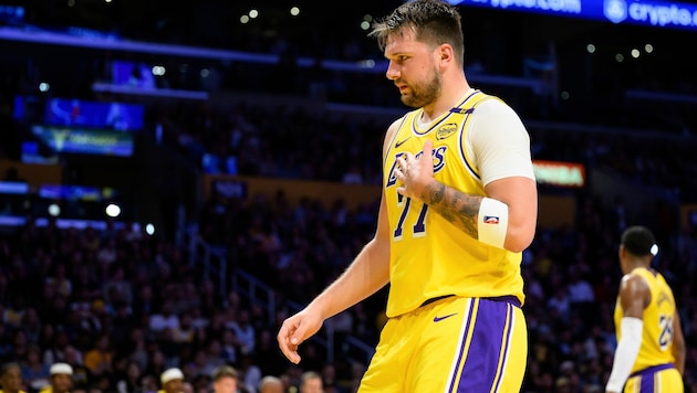 Luka Doncic is not really getting going. (Bild: AP)