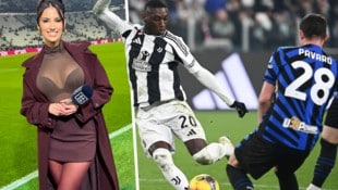 Eleonora Incardona präsentierte am Wochenende für Dazn das Spiel Juventus Turin gegen Inter ...