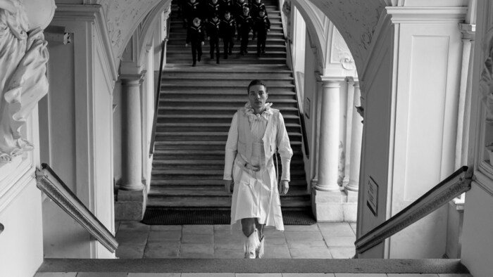 Alois Mühlbacher beim Filmdreh