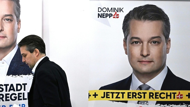 The Viennese FPÖ top candidate Dominik Nepp (Bild: Roland Schlager)