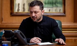 Der ukrainische Präsident Wolodymyr Selenskyj in seinem Büro