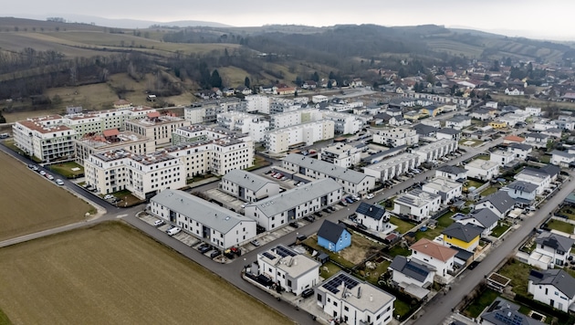 An entire "urban district" was recently created on the fields near the largest transfer station in Lower Austria. (Bild: Imre Antal)