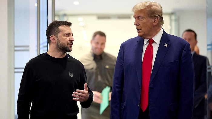 Zuletzt herrschte ein etwas schrofferer Ton zwischen den beiden Präsidenten Wolodymyr Selenskyj ...