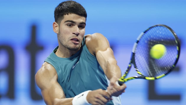 Carlos Alcaraz was beaten by Jiri Lehecka in three sets. (Bild: AFP/AFP or Licensors)