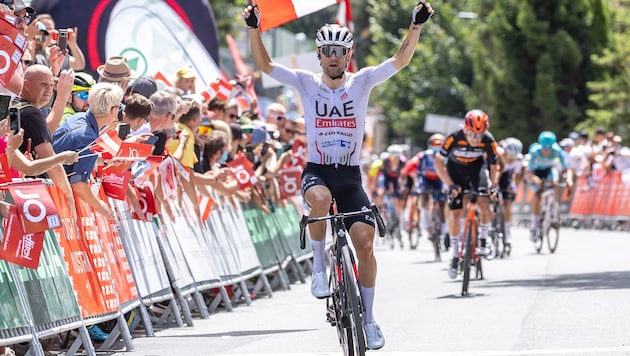 Der Italiener Diego Ulissi gewann 2024 die Etappe nach St. Johann/Alpendorf. (Bild: EXPA/ Johann Groder)