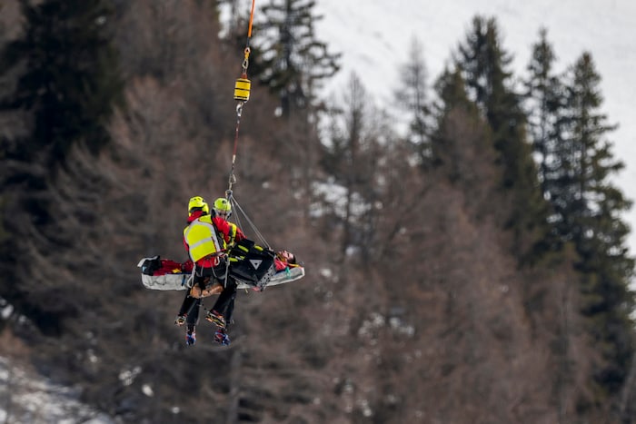 Nils Alphand musste mit dem Heli abtransportiert werden.