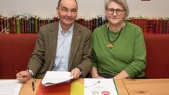 Andreas Linhart (SPÖ) bleibt Ortschef, Andrea Lorenz wird grüne Vizebürgermeisterin in Brunn am Gebirge. (Bild: Seebacher Doris)