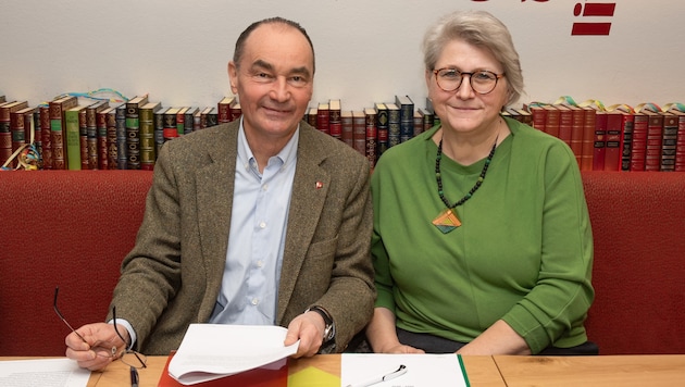 Andreas Linhart (SPÖ) remains mayor, Andrea Lorenz becomes Green deputy mayor in Brunn am Gebirge. (Bild: Seebacher Doris)