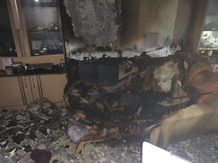 So sah die Wohnung nach dem Brand aus 