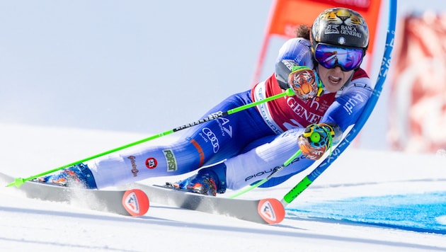 Federica Brignone once again impressively dominated the competition. (Bild: GEPA)