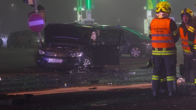 One example of many: This is how the chase after a young BMW speeder in Traun ended. (Bild: Matthias Lauber/laumat.at)