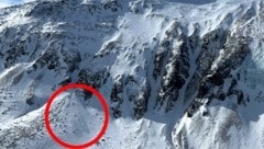 Im gekennzeichneten Bereich ging das Schneebrett ab. (Bild: ZOOM Tirol)