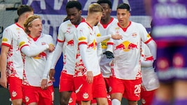 Red Bull Salzburg hat das Spitzenspiel der Bundesliga gewonnen und Trainer Thomas Letsch den ersten Sieg beschert. (Bild: GEPA)