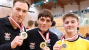 Staatsmeister: Die Walser Markus Ragginger und Isa Bektemirov sowie der Vigauner Sebastian ...