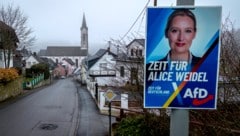 Der rechten AfD werden starke Zugewinne und Platz zwei vorhergesagt.  (Bild: AP/Copyright 2025 The Associated Press. All rights reserved)