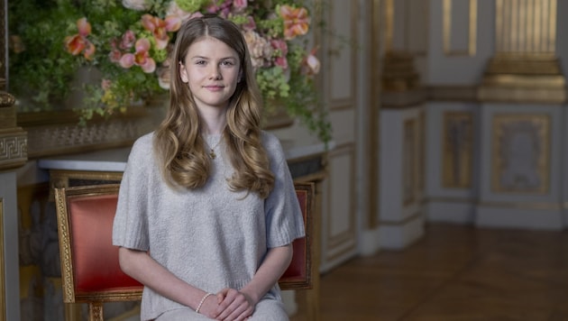 The Swedish palace published new portraits to mark Princess Estelle's 13th birthday. (Bild: Kate Gabor/The Royal Court of Sweden)