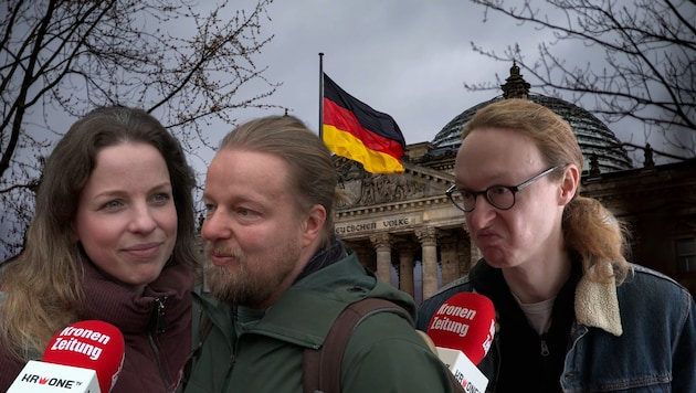 Early federal elections are due after the end of the traffic light system. (Bild: krone.tv )