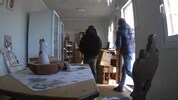 Der Überwachungskamera drehten die mutmaßlichen Diebe den Rücken zu.