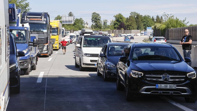 Stau auf der Tauernautobahn: im Sommer ein regelmäßiges Bild ...