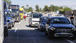 Stau auf der Tauernautobahn: im Sommer ein regelmäßiges Bild ...