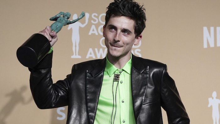Timothée Chalamet wurde als bester Schauspieler ausgezeichnet ...