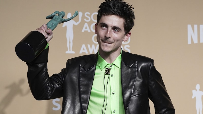 Timothée Chalamet was named best actor ... (Bild: Jordan Strauss/Invision)