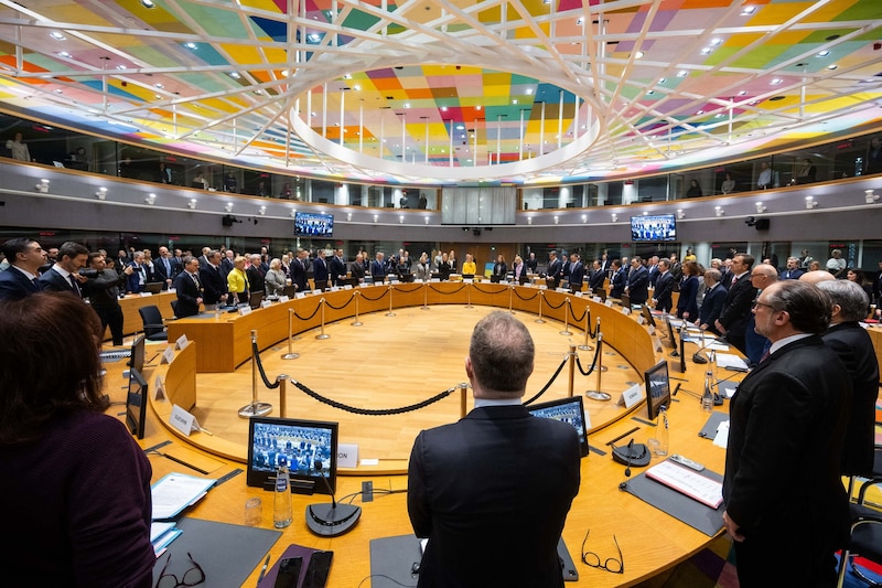 The foreign ministers of the EU member states are meeting in Brussels. (Bild: MICHAEL GRUBER / APA / picturedesk.com)