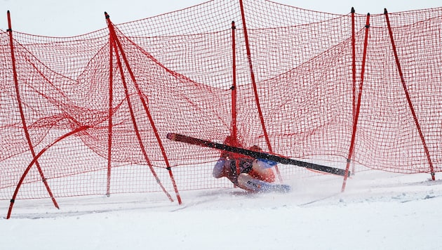 Arnaud Boisset also crashed in Crans-Montana. (Bild: GEPA)