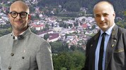 Stefan Felsleitner (li.), FPÖ, wollte Ortschef werden, Hubert Postiasi, ÖVP, will es bleiben. ...