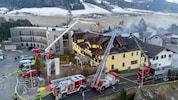 Der Hotelbrand löste einen Großeinsatz aus.