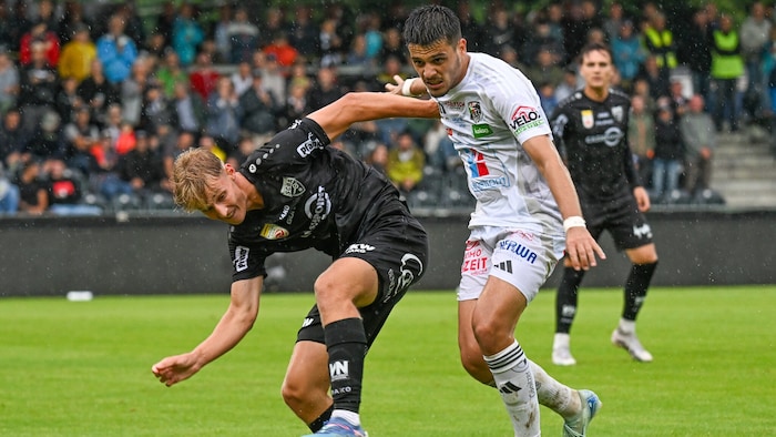 Bislang kam Filip Milojevic (l.) in Altach kaum zum Zug.
