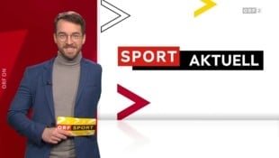 Andreas Onea moderierte am Samstag zum 100. Mal Sport Aktuell. Am Sonntag bei der 101. Sendung unterlief ihm ein lustiger Versprecher. (Bild: ORF)