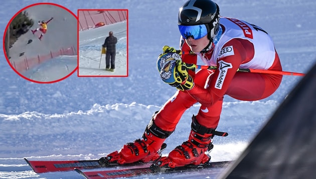 Lenz Hauser was very lucky in his misfortune! (Bild: Krone KREATIV/GEPA, ski austria, instagram)